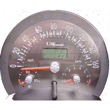 US Speedo Stainless Steel Gauge Face - Displays 160 MPH - Automatic - VWB0302