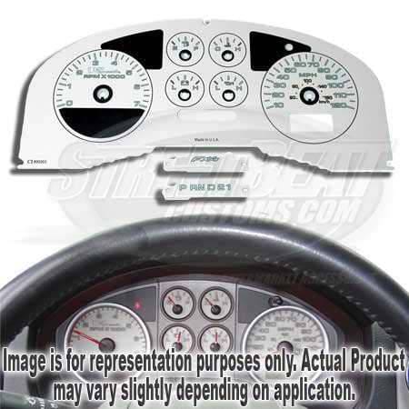 US Speedo White Exotic Color Gauge Face - Displays MPH - FX4 04 WH