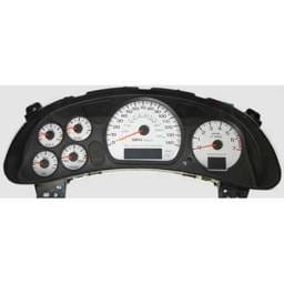 US Speedo White Exotic Color Gauge Face - Displays 120 MPH - 3 Gauges - MON 04 WH