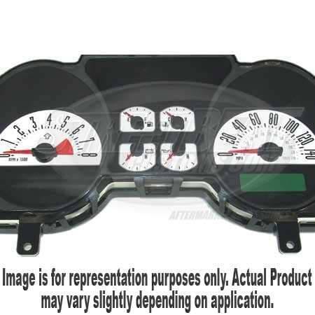 US Speedo White Exotic Color Gauge Face - Displays 120 MPH - 6 Gauges - MUS 066 WH