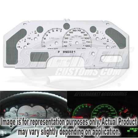 US Speedo Stainless Steel Gauge Face Message Center with Tan Dash - XPD0301
