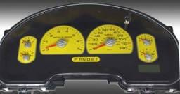 US Speedo Yellow Exotic Color Gauge Face - Displays MPH - XLT 04 YE