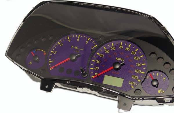 US Speedo Purple Exotic Color Gauge Face - Displays MPH - Tachometer - FOC 04 PU