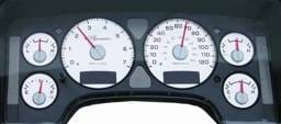 US Speedo Stainless Steel Gauge Face - Displays MPH - Gas - RAM0301