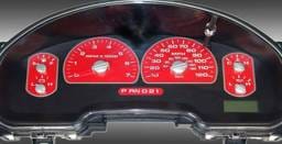 US Speedo Red Exotic Color Gauge Face - Displays MPH - XLT 04 RE