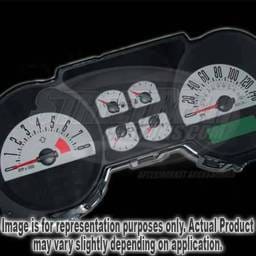 US Speedo Silver Exotic Color Gauge Face - Displays 120 MPH - 6 Gauges - MUS 066 SI