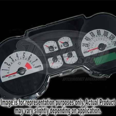 US Speedo Silver Exotic Color Gauge Face - Displays 140 MPH - 4 Gauges - MUS 084 SI