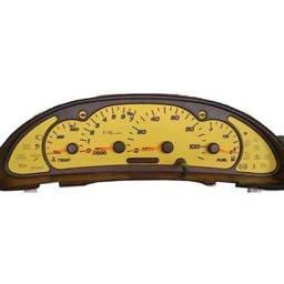 US Speedo Stainless Steel Gauge Face - Displays MPH - Tachometer - SUN0301