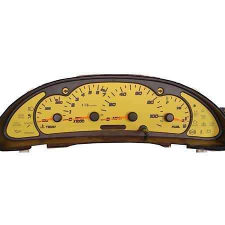 US Speedo Stainless Steel Gauge Face - Displays MPH - Tachometer - SUN0301