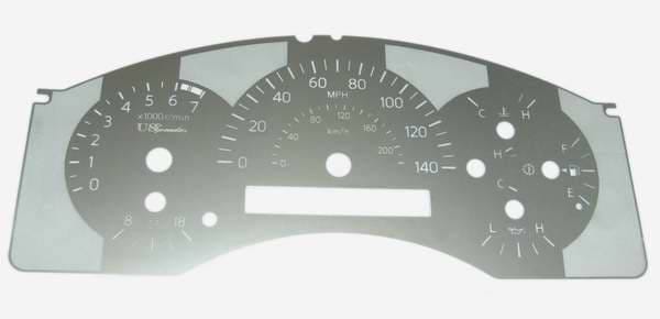 US Speedo Stainless Steel Gauge Face - TIT0501