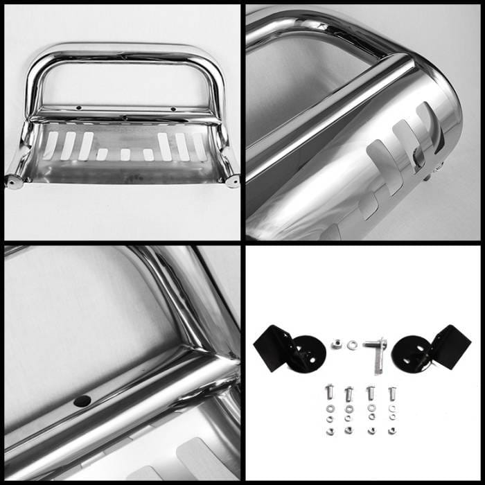 Chevrolet Silverado Spyder Bull Bar - Chrome Stainless T-304 - BBR-CS-A02G0407 thumbnail 2