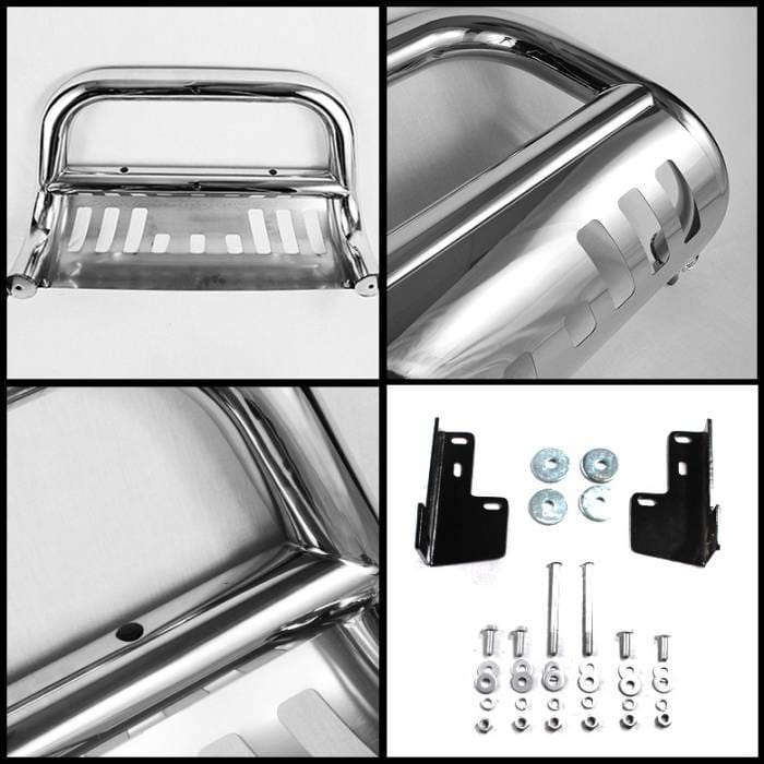 Toyota Tacoma Spyder Bull Bar - Chrome Stainless T-304 - BBR-TT-A02G1041 thumbnail 2