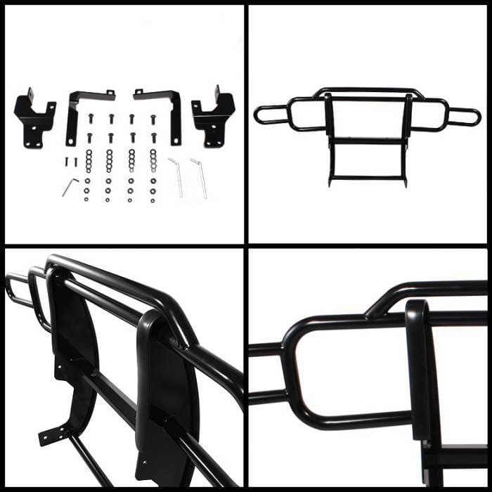 Jeep Wrangler Spyder Grille Guard - Black - GG-JW-A07G0908-BK thumbnail 2