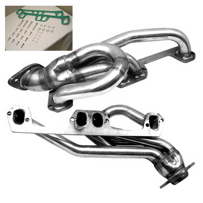 Dodge Ram Spyder Exhaust Header - Chrome - TS-HE-DR96-52L-C