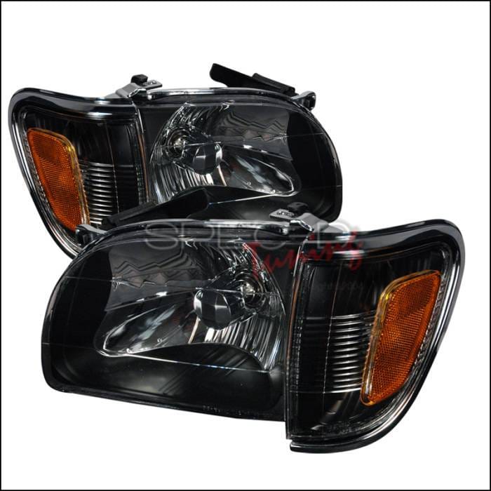 Toyota Tacoma Spec-D Crystal Housing Headlights - Black - 2LCLH-TAC01JM-KS