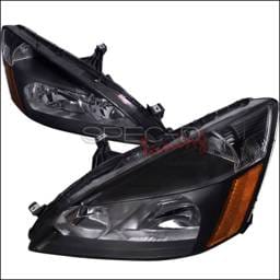 Honda Accord Spec-D Crystal Housing Headlights - Black - 2LH-ACD03JM-RS