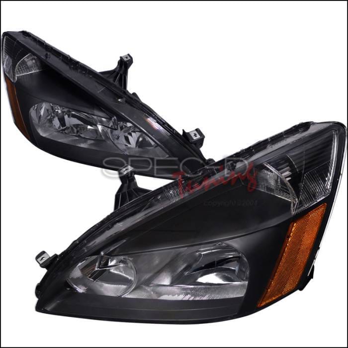 Honda Accord Spec-D Crystal Housing Headlights - Black - 2LH-ACD03JM-RS