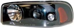 TYC Projector Headlights with Black Housing - 80621540