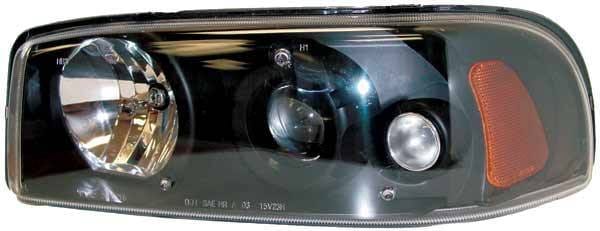 TYC Projector Headlights with Black Housing - 80621540