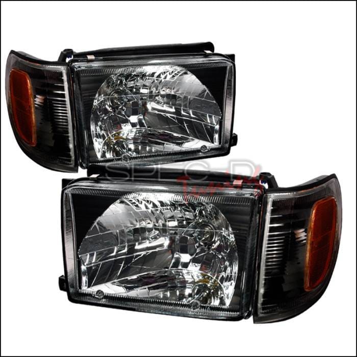 Toyota 4Runner Spec-D Crystal Housing Headlights - Black - 2LCLH-4RUN99JM-KS