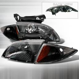Chevrolet Cavalier Spec-D Crystal Housing Headlights - Black - 2LCLH-CAV00JM-KS