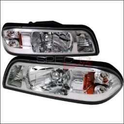 Ford Mustang Spec-D Crystal Housing Headlights - Chrome 1PC - 2LCLH-MST87-RS