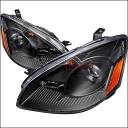 Nissan Altima Spec-D Projector Headlghts - Black - 2LHP-ALT02JM-DP