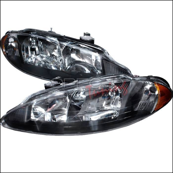 Dodge Intrepid Spec-D Crystal Housing Headlights - Black - 2LH-ITRE98JM-KS