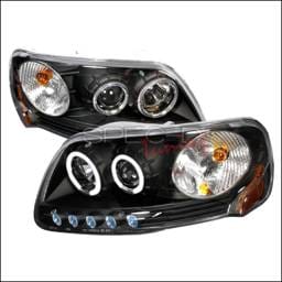 Ford Expedition Spec-D Halo Projector Headlights - Black - 2LHP-F150971PCJM-KS