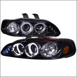Honda Civic Spec-D Black Housing Projector Headlights - Smoked Lens Gloss - 2LHP-CV923G-TM