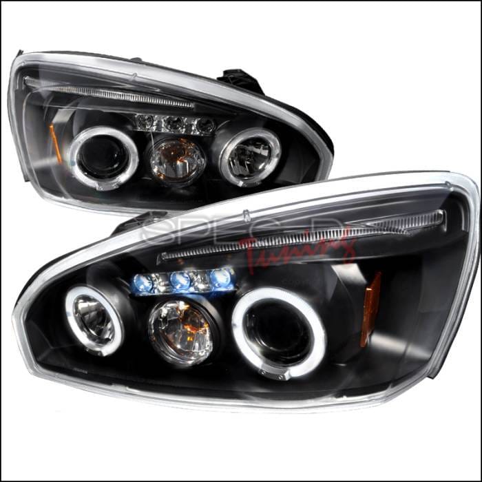 Chevrolet Malibu Spec-D Halo LED Projector Headlights - Black - 2LHP-MBU04JM-TM