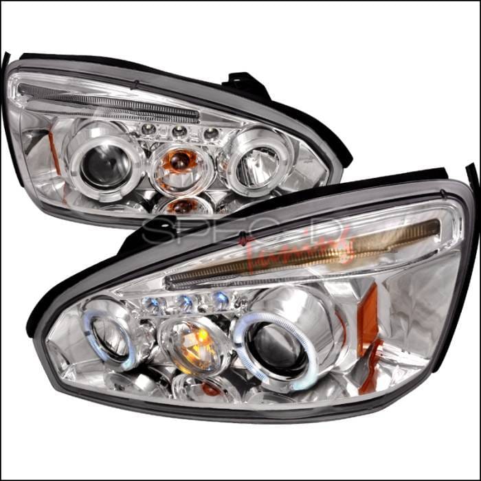 Chevrolet Malibu Spec-D Halo LED Projector Headlights - Chrome - 2LHP-MBU04-TM