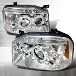 Nissan Frontier Spec-D Halo LED Projector Headlights - Chrome - 2LHP-FRO01-TM