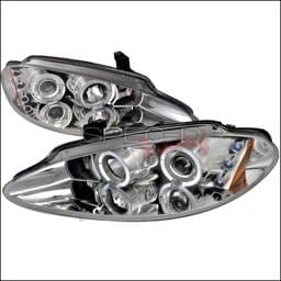 Dodge Intrepid Spec-D R8 Style Halo LED Projector - Chrome - 2LHP-ITRE98-TM