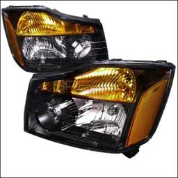 Nissan Titan Spec-D Black Housing Headlights - 2LH-TIT08JM-DP