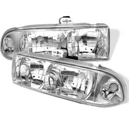 Chevrolet Blazer Spyder Crystal Headlights - Chrome - 333-CS1098-C