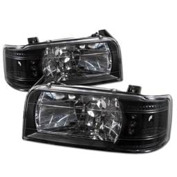 Ford F150 Spyder Crystal Headlights - Black - 333-FB92-1PC-BK