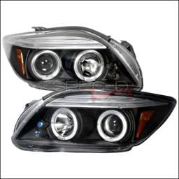 Scion tC Spec-D Halo LED Projector Headlights - Black - 2LHP-TC05JM-TM