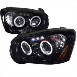 Subaru Impreza Spec-D Black Housing Projector Headlights - Smoked Lens Gloss - 2LHP-WRX05G-TM