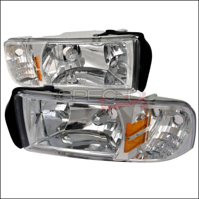 Dodge Ram Spec-D Crystal Housing Headlights - Chrome - 2LH-RAM94-ABM