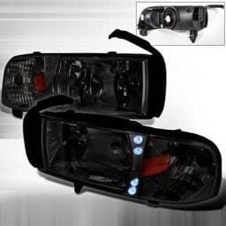 Dodge Ram Spec-D Crystal Housing LED Headlights - Smoke - 2LH-RAM94G-RS