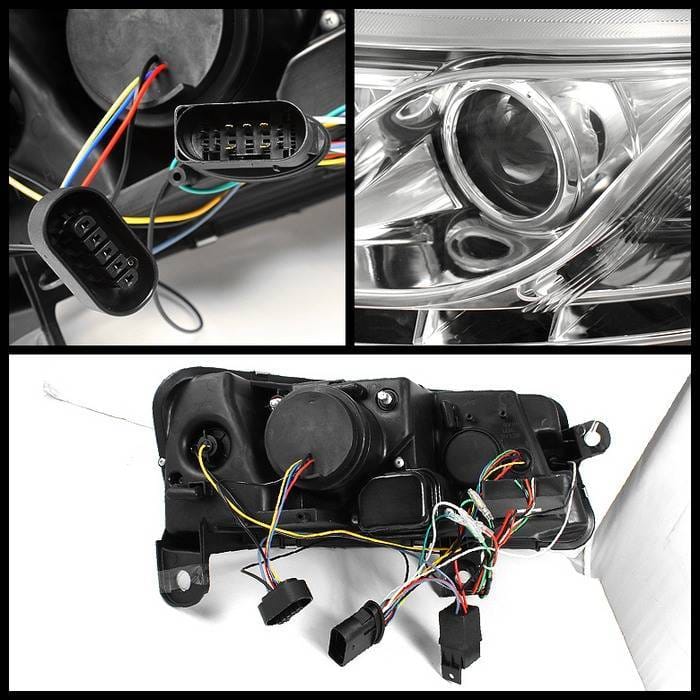 Audi A6 Spyder Projector Headlights - Xenon HID Model Only DRL - Chrome - 444-ADA605-HID-DRL-C thumbnail 2