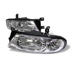Nissan Altima Spyder Crystal Headlights - Chrome - 333-NA93-C