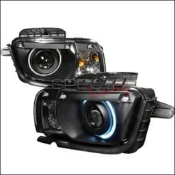 Chevrolet Camaro Spec-D CCFL Halo Projector Headlights - Black - 3LHP-CMR10JM-KS