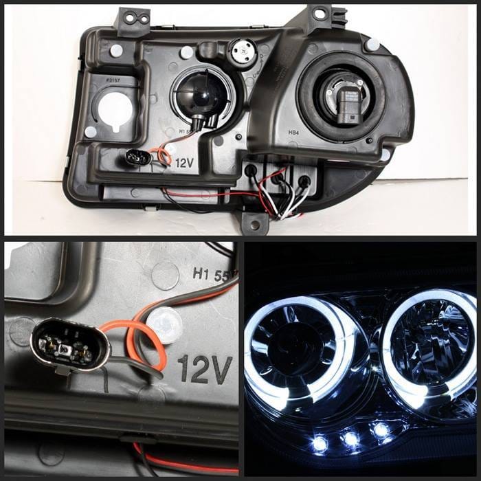 Chrysler 300 Spyder Projector Headlights - LED Halo - LED - Chrome - 444-C300C-HL-C thumbnail 2