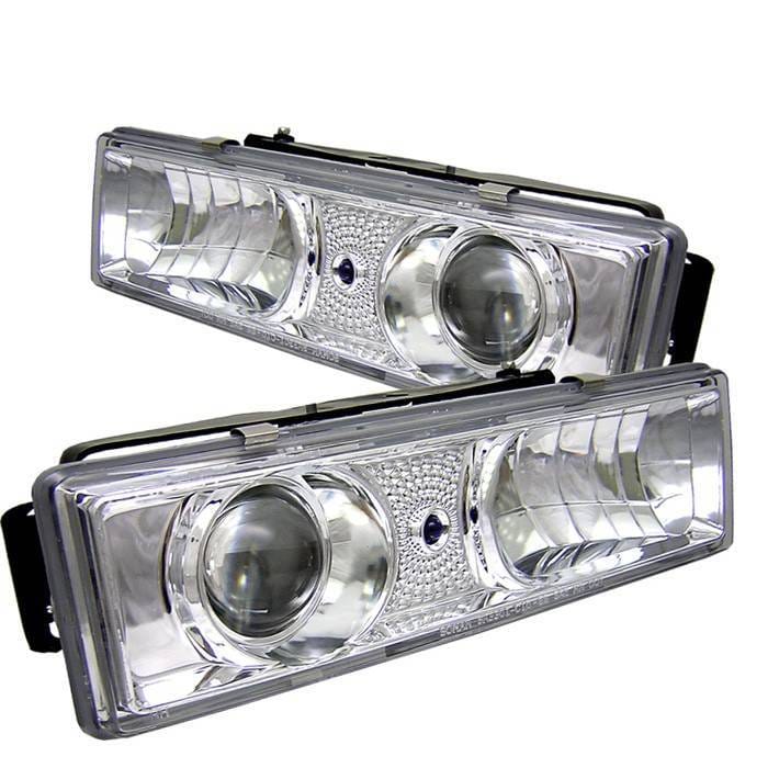 GMC Jimmy Spyder Projector Headlights - Chrome - 444-CCK88-C