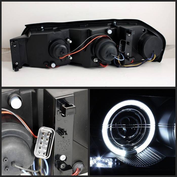 Chevrolet Impala Spyder Projector Headlights - LED Halo - LED - Black - 444-CHIP00-HL-BK thumbnail 2