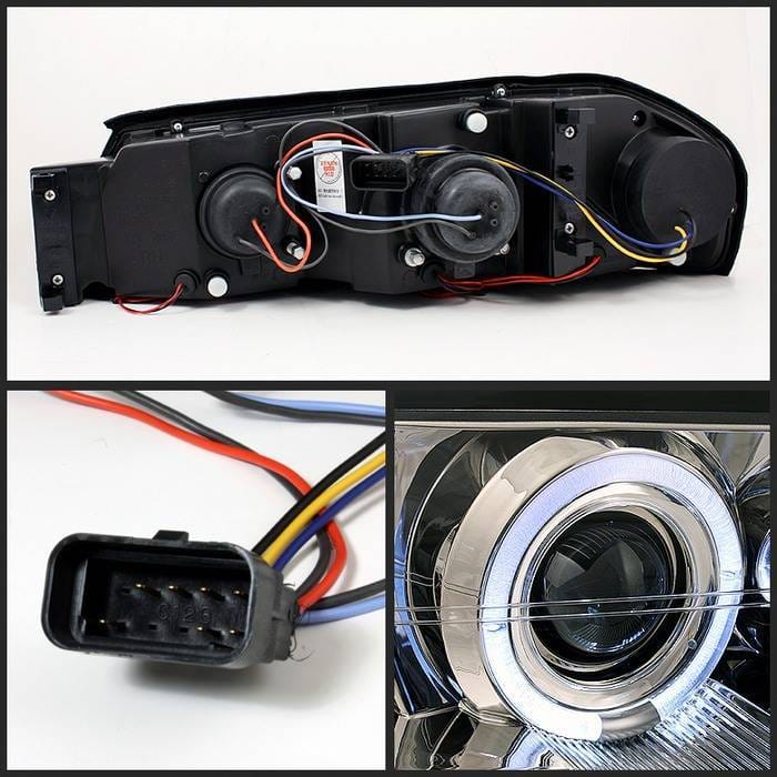 Chevrolet Impala Spyder Projector Headlights - LED Halo - LED - Chrome - 444-CHIP00-HL-C thumbnail 2