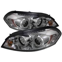 Chevrolet Impala Spyder Projector Headlights - LED Halo - LED - Chrome - 444-CHIP06-HL-C