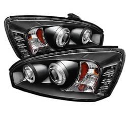 Chevrolet Malibu Spyder Projector Headlights - LED Halo - LED - Black - 444-CM04-HL-BK
